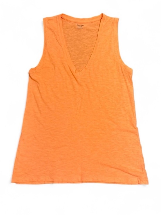 Madewell Tops - Madewell Orange V-Neck Tank Top XS